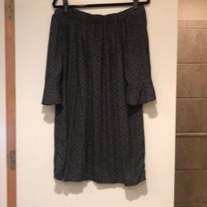 Off the shoulder dress with 3/4 sleeves